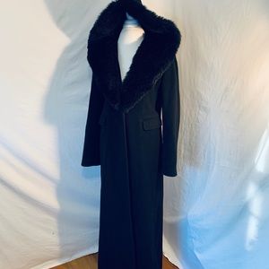 Black wool winter Coat